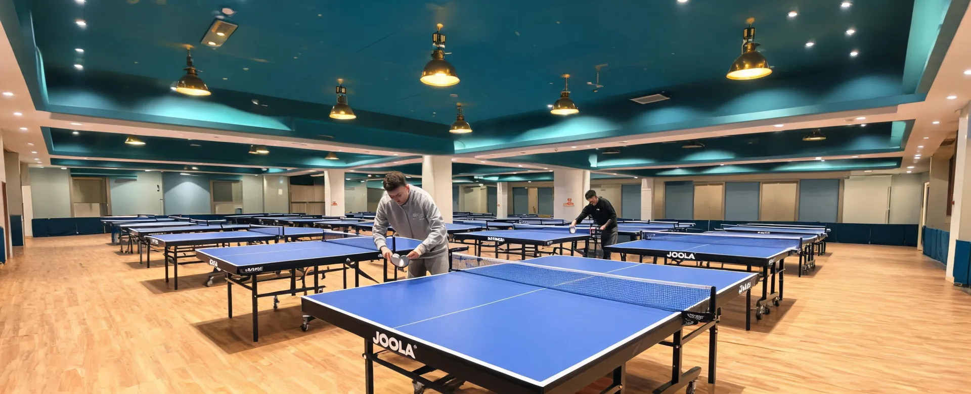 Table tennis training hall
