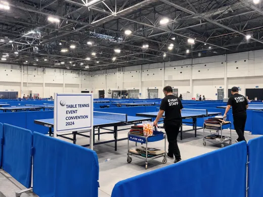 Event table tennis setup